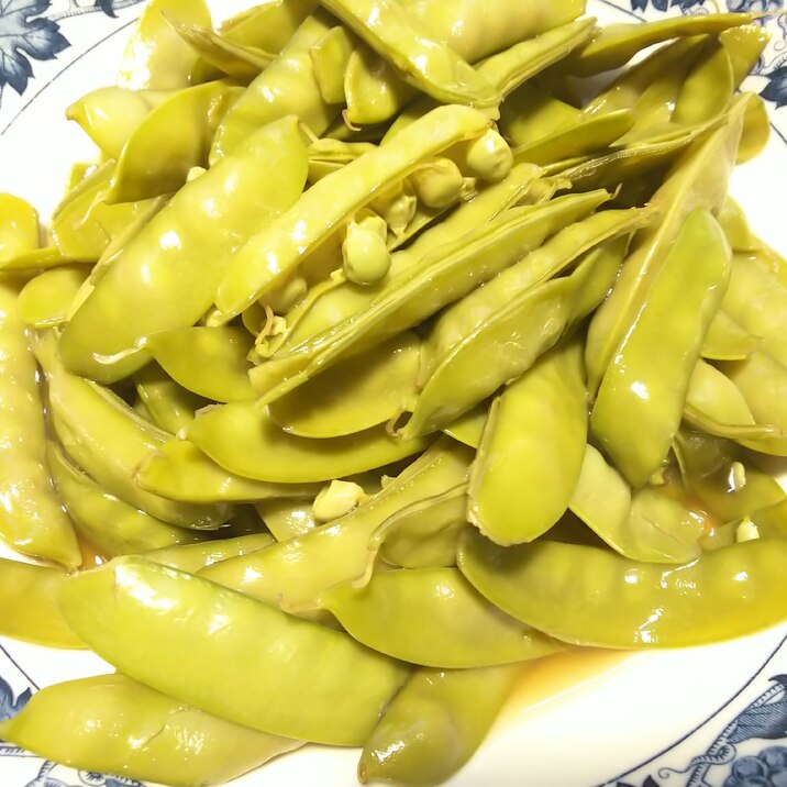 シンプル!さやえんどうの煮物
